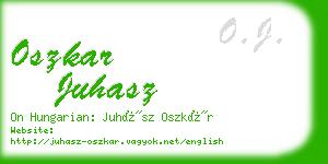 oszkar juhasz business card